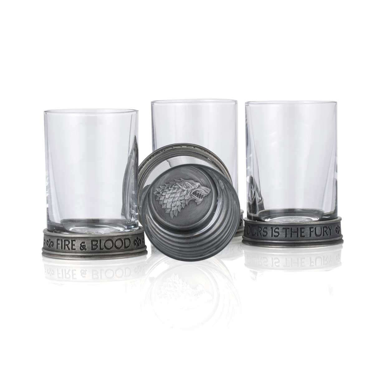 House Sigils Shot Glass Quartet - Game of Thrones Collectible Gift