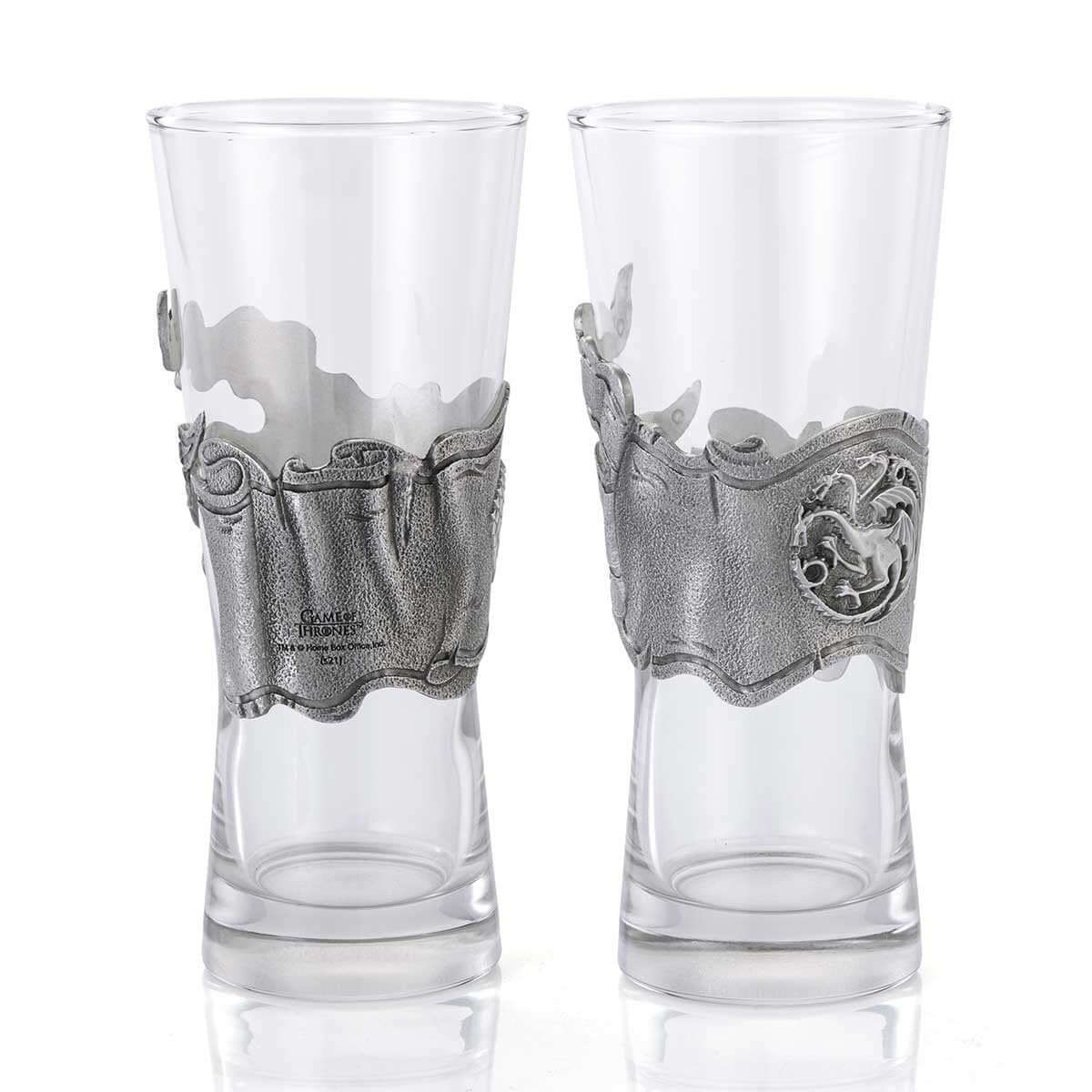 Ice & Fire Pilsner Pair - Game of Thrones Collectible Gift