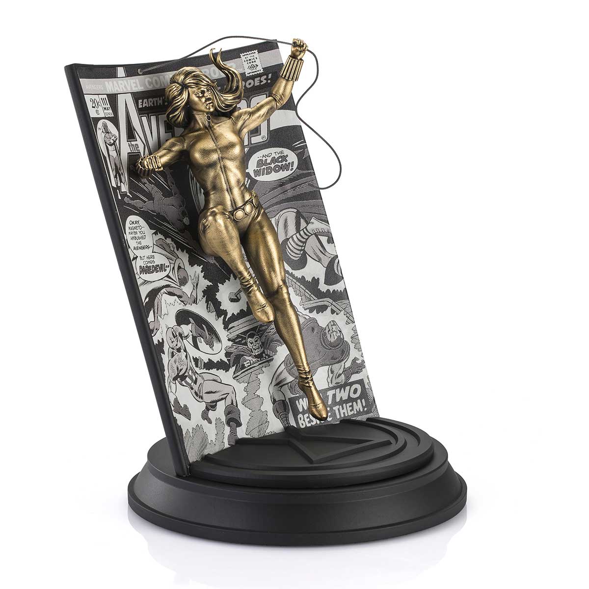 Gold Black Widow Avengers Volume 1 #111 Limited Edition Figurine - Marvel Statue