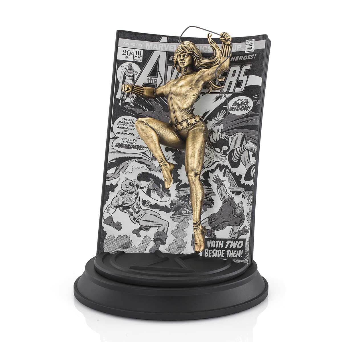 Gold Black Widow Avengers Volume 1 #111 Limited Edition Figurine - Marvel Statue