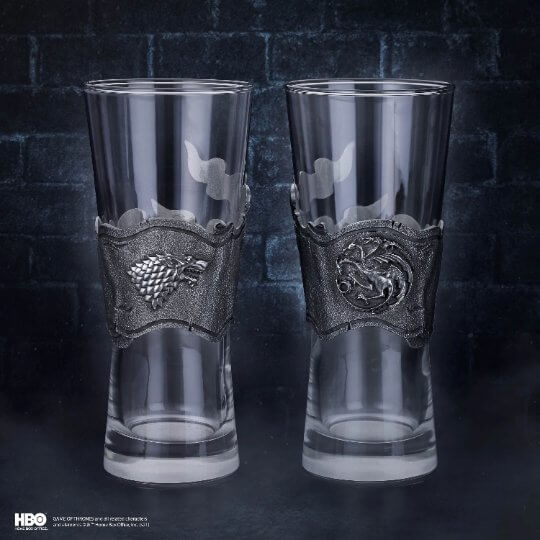 Ice & Fire Pilsner Pair - Game of Thrones Collectible Gift