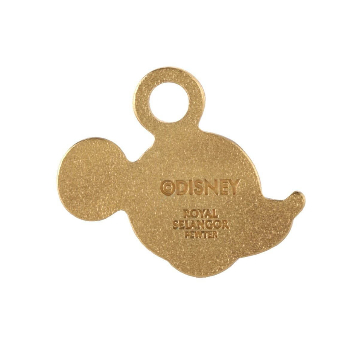 Mickey Gilt Dimpled Silhouette Pendant - Disney Collectible Gift