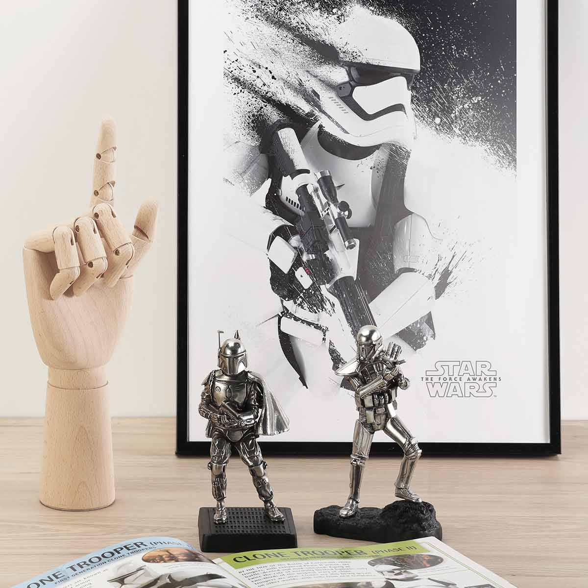 Royal Selangor Hand Finished Star Wars Collection Pewter Boba Fett 6" Figurine - RS Figures