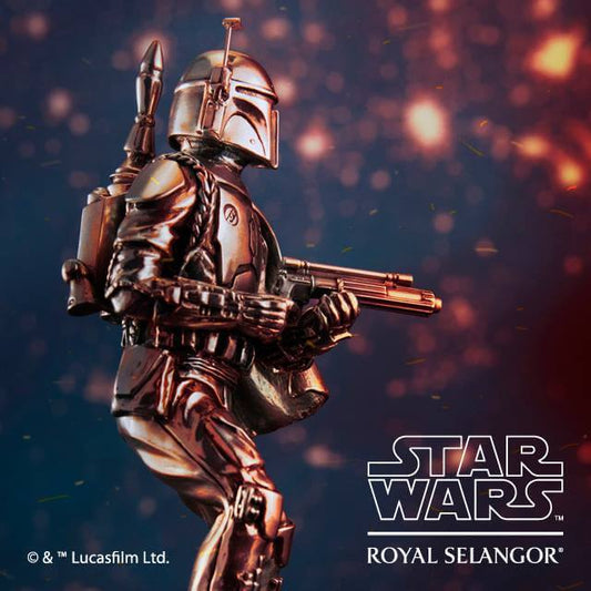 Royal Selangor Hand Finished Star Wars Collection Pewter Boba Fett 6" Figurine