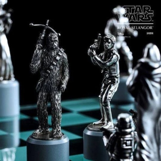 Star Wars Han Solo & Chewbacca Bishop Chess Piece Pair - Gift