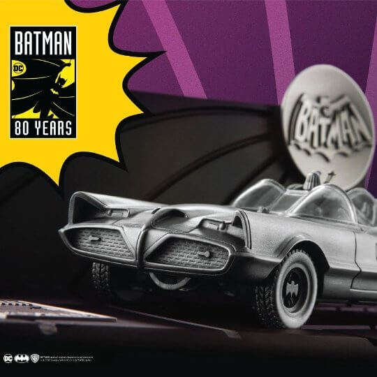 Batman 80th Classic Limited Edition Batmobile Figurine - DC Gift